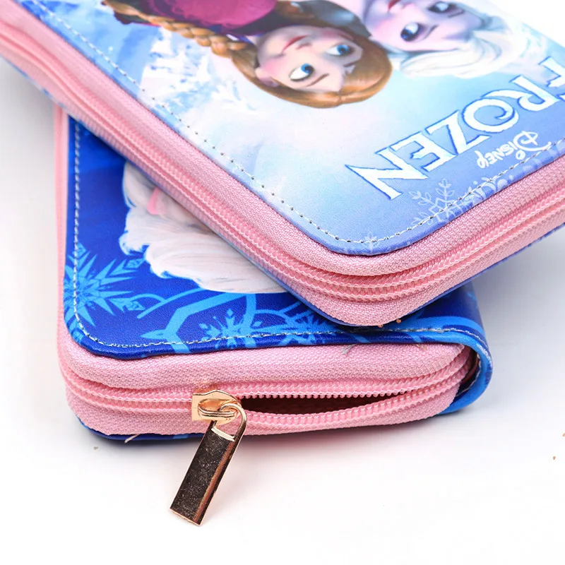 Кошелек плюшевый с мультяшными героями Диснея длинный женский бумажник из