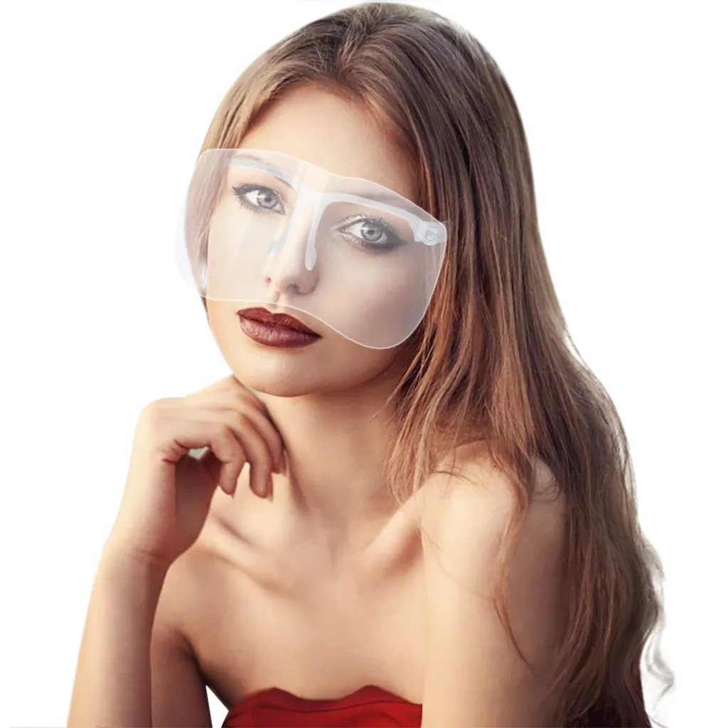 Взрослые очки в большой оправе костюм для косплея белый прозрачный женский и