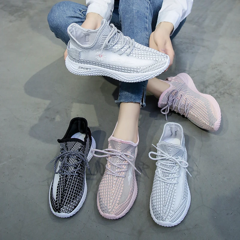 

Woman Sneakers 2020 Autumn Vulcanized Sports Shoes Breathable Sneakers Fashion Casual Leisure Shoes Lightweight Running Shoes