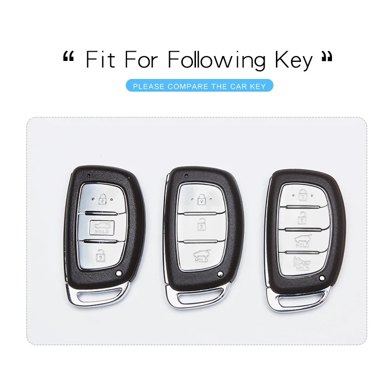 Защитный чехол для автомобильного ключа из ТПУ Hyundai I10 I30 Creta IX25 IX20 Santa fe Solaris Tucson