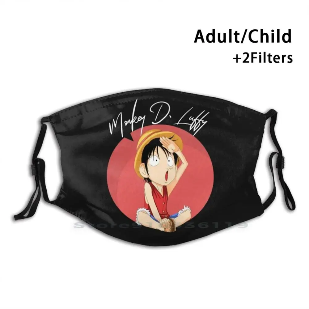 

Цельные Аниме футболки многоразовая маска с принтом Pm2.5 фильтрующая маска для лица детская цельный аниме цельный кусок