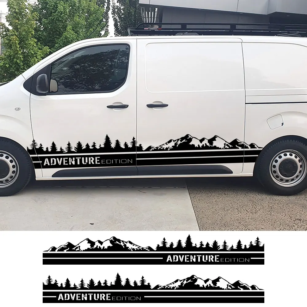 

Car Stickers For Peugeot Expert Traveller Fiat Scudo Citroen Jumpy Tuning Accessories Camper Van Mountain Graphics Vinyl Decals