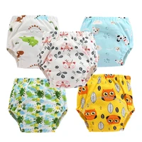 10pclot baby cotton training pants panties waterproof cloth diapers reusable toolder nappies diaper baby underwear