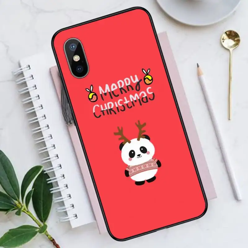 

Merry Christmas elk bear cute animal Phone Cases for iPhone 11 12 pro XS MAX 8 7 6 6S Plus X 5S SE 2020 XR Luxury brand shell