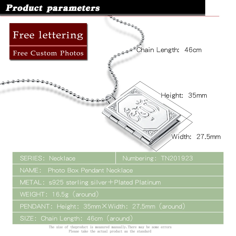 Модное женское ожерелье из стерлингового серебра 925 пробы квадратная