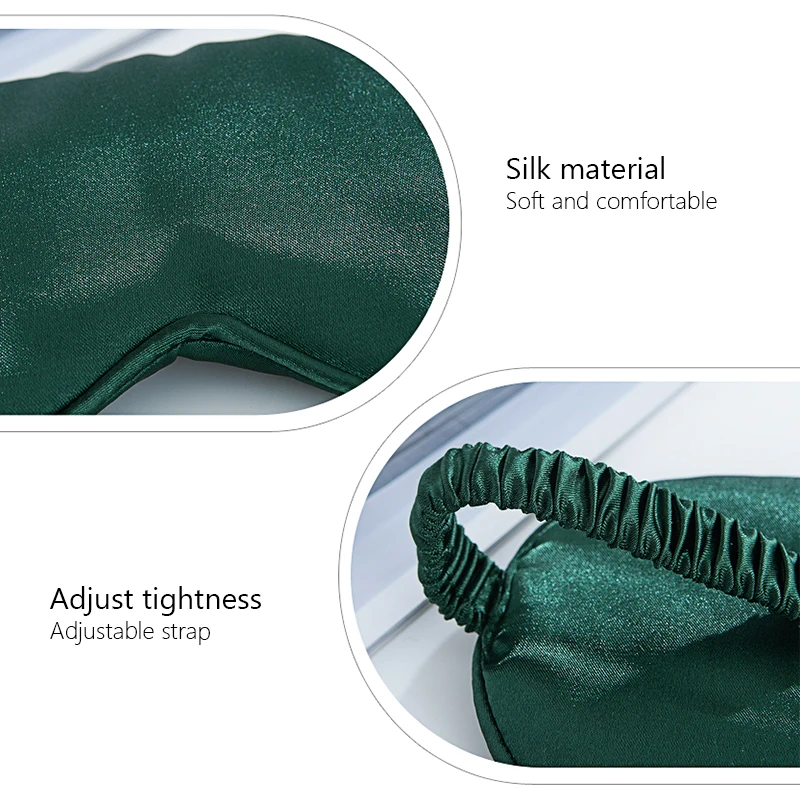 

Women Imitated Silk Sleep Eye Mask Portable Travel Eyepatch Nap Eye Patch Rest Blindfold Eye Cover Sleeping Mask Night Eyeshade