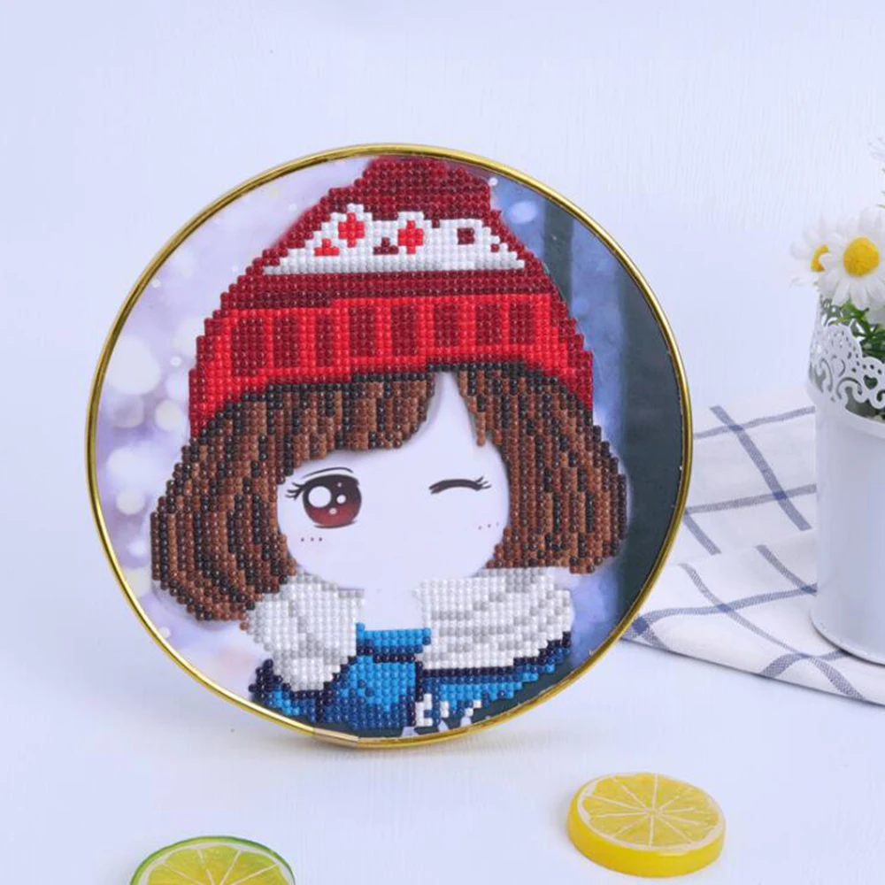 

Round Pattern 5D DIY Santa Diamond Painting Animal Bird 3D Diamond Embroidery Cross Stitch Christmas Decoration A200