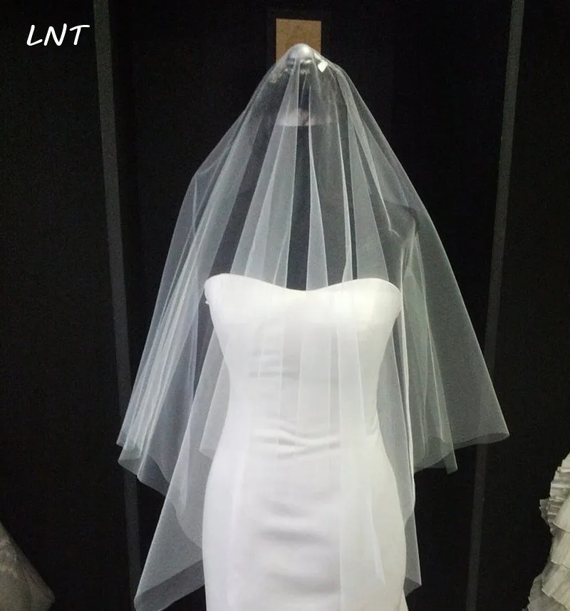 Свадебная фата длиной до плеч свадебная с гребнем для зубов|Свадебные вуали| |