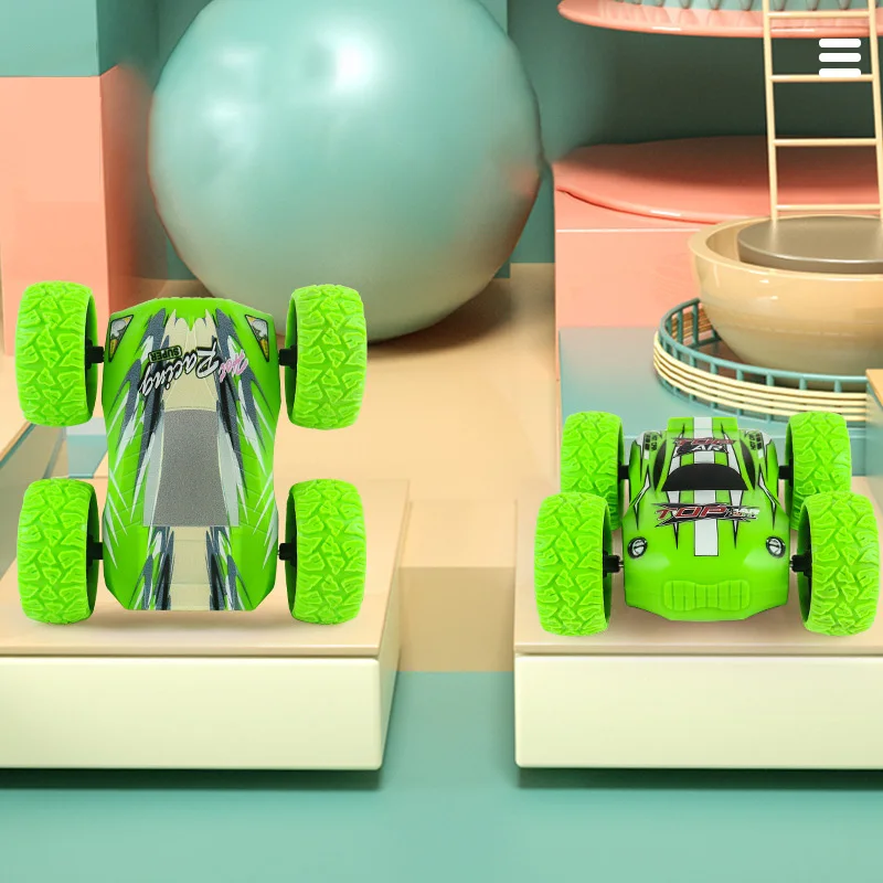 

Children's 3D Printed Four-wheel Drive Inertial Double-sided Flip SUV Toy Mini Race Car High-Speed Off-Road Vehicle