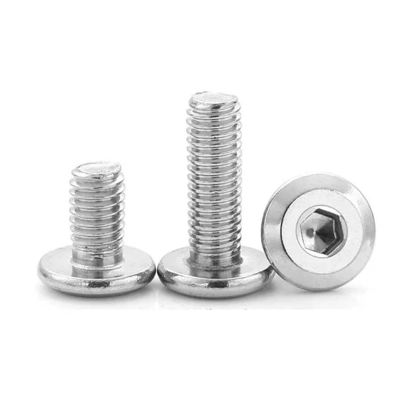 1/50 шт. большой плоский шестигранный болт из нержавеющей стали 304 с шестигранной