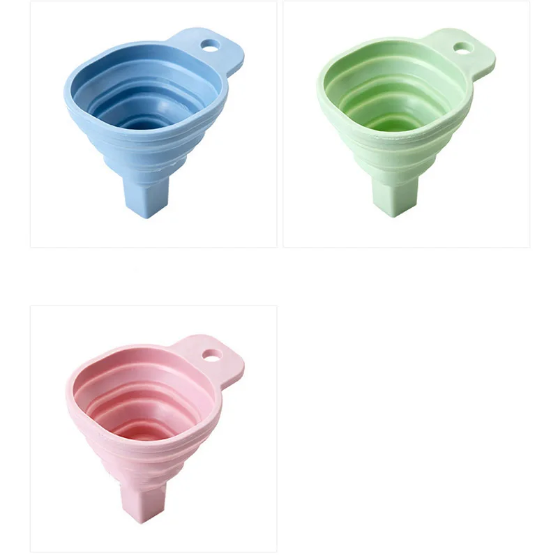 

Mini Silicone Funnel Collapsible Compact Travel Picnic Liquid Drink Kitchen Gift