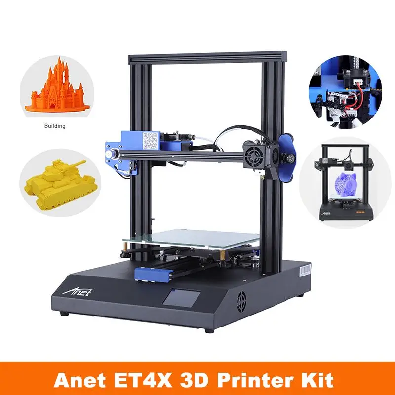 

Anet ET4X 3D Printer Kit DIY 220*220*250mm Printing Size 2.8'' Touch Screen FDM 3D Printer Support Resume Printing Function