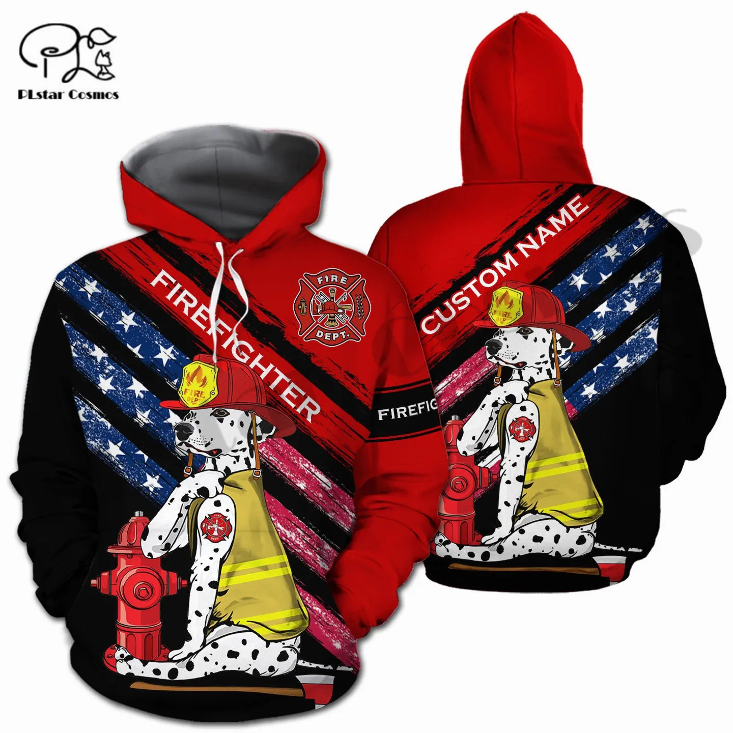 

PLstar Cosmos 3DPrint Newest Firefighter Hero Dog Unique Harajuku Streetwear Funny Unisex Pullover Hoodies/Sweatshirt/Zip Style2