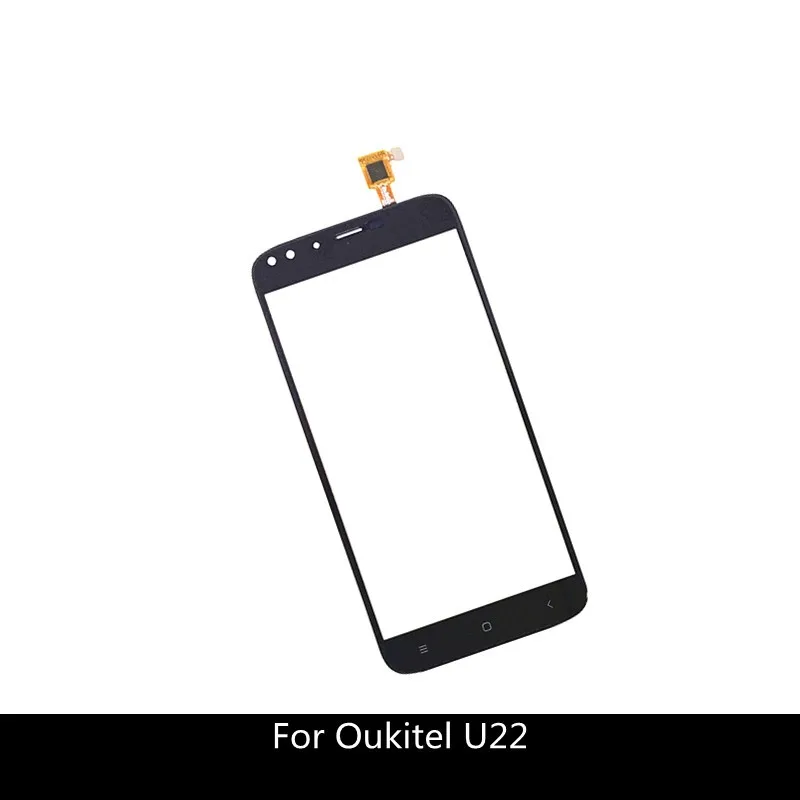 Черный сенсорный экран дигитайзер для Oukitel u22 мобильный телефон стеклянная линза