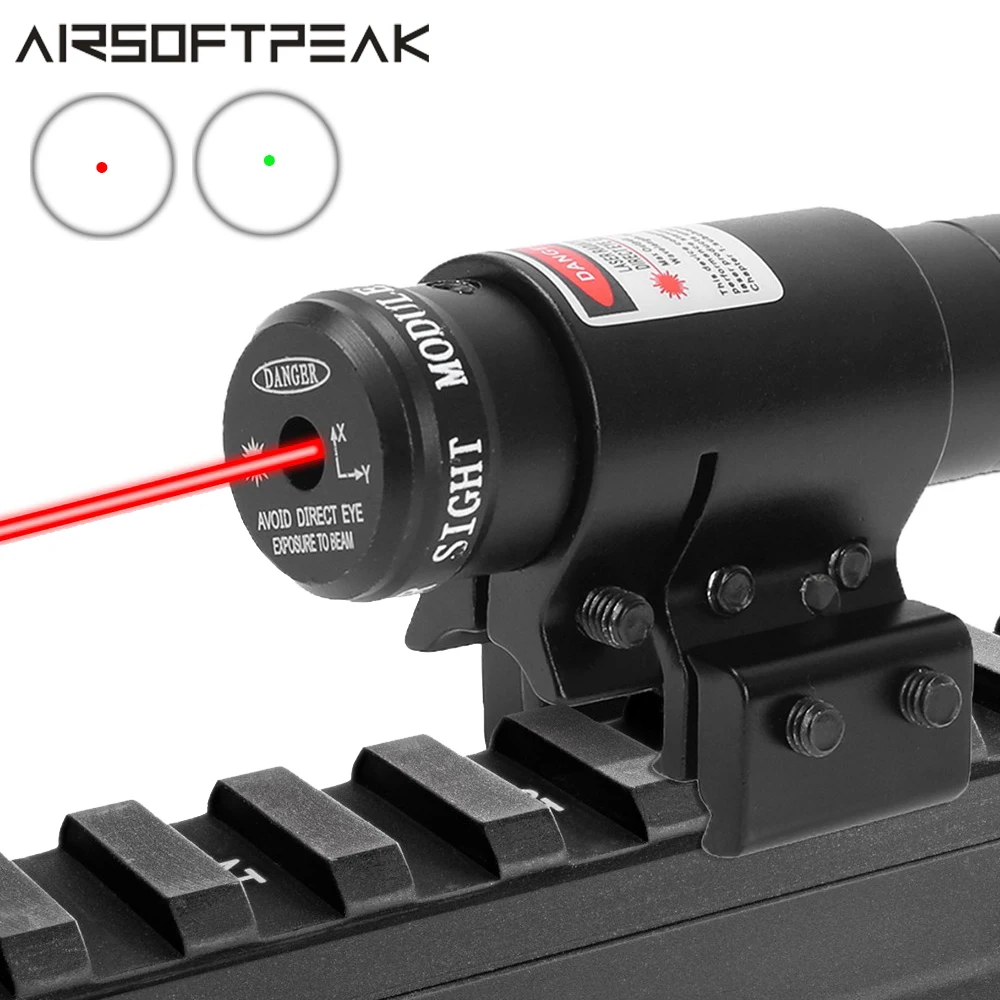

Tactical Red Green Dot Laser Sight for 11MM/20MM Weaver Picatinny Rail Airsoft Gun Riflescope Hunting Optical Accessories