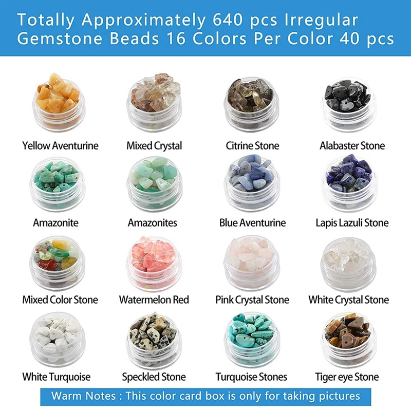 

Crystal Beads Natural Gravel Beads Set, Used for DIY Jewelry Craft Making