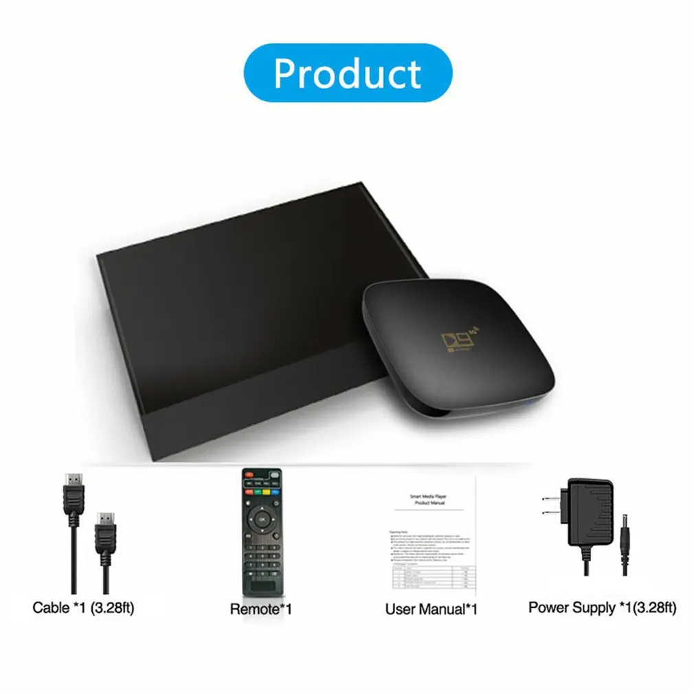 

Android 10.0 TV BOX D9 Max TV Box 10 8G 16G 64G 2.4G 5G WIFI 4K 3D bluetooth TV receiver 1080P Fast Set Top Youtube Set Top Box