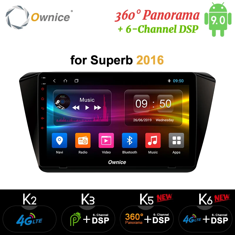Ownice Android 9 0 Octa Core 10 1 &quotАвтомобильный Радио плеер навигация GPS DVD 4G LET K3 K5 K6 для Volkswagen