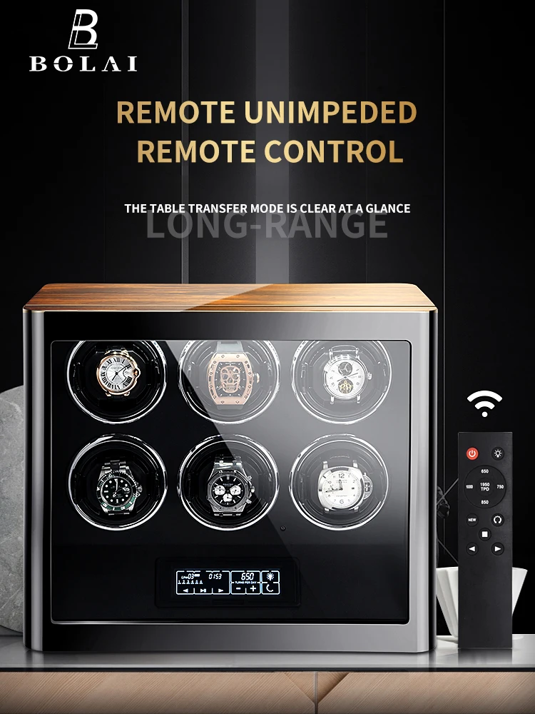 Роскошный деревянный Сейф для часов автоматическое устройство намотки с мотором