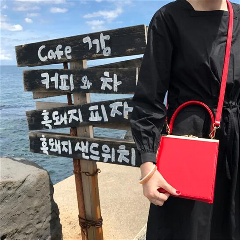 Женская вечерняя сумка Colorfulyou однотонная из искусственной кожи с металлическим