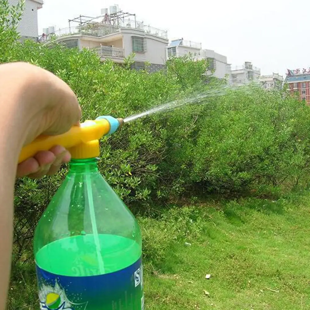 

1Pcs Mini Juice Bottles Interface Plastic Trolley Gun Sprayer Head Water Pressure Garden Supplies Wholesale