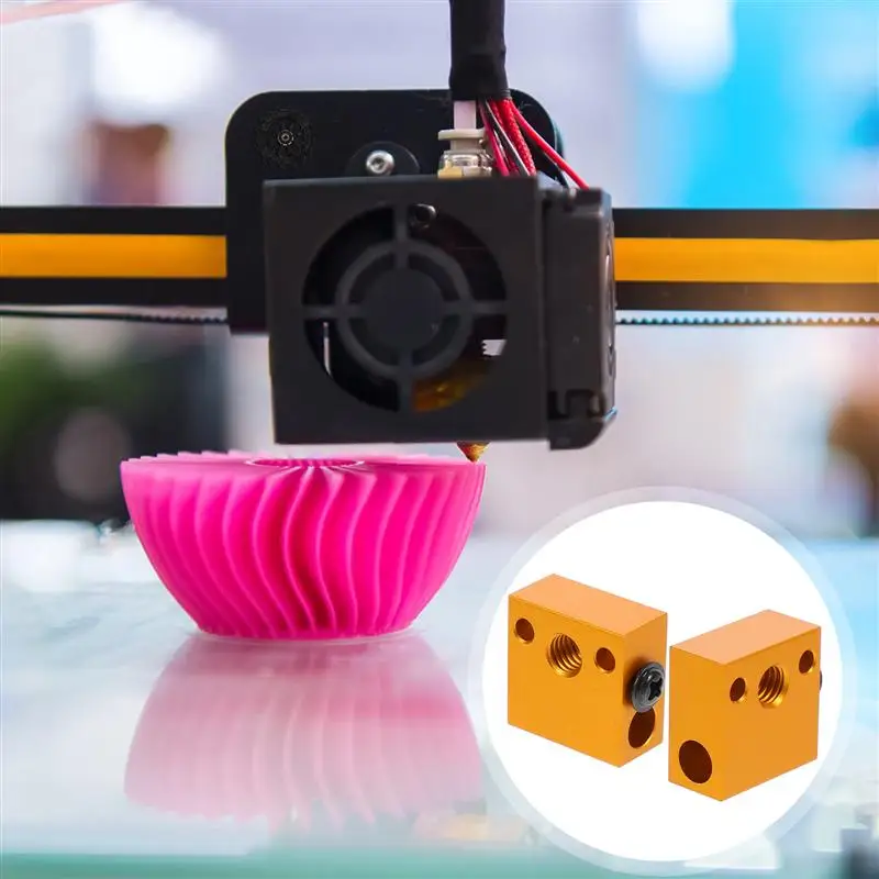 

2pcs Prime Durable Sturdy Premium 3D Printer Parts 3D Printer Accessories Heater Block