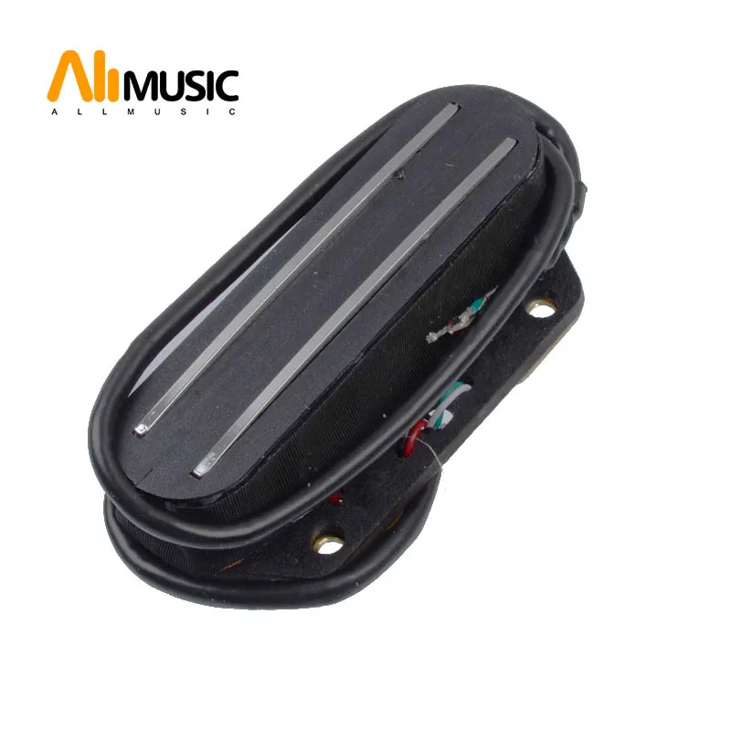 allmusic schwarz mit silber dual schiene dual coill magnetische brücke pickup humbucker für telecaster elektrische gitarre free global shipp