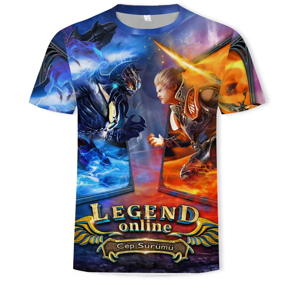 

3D Cartoon Character Printing T-shirt Summer Hot Sale Short-Sleeved Round Neck Men‘s Same Sports T-shirt Fashion Casual T-shirt