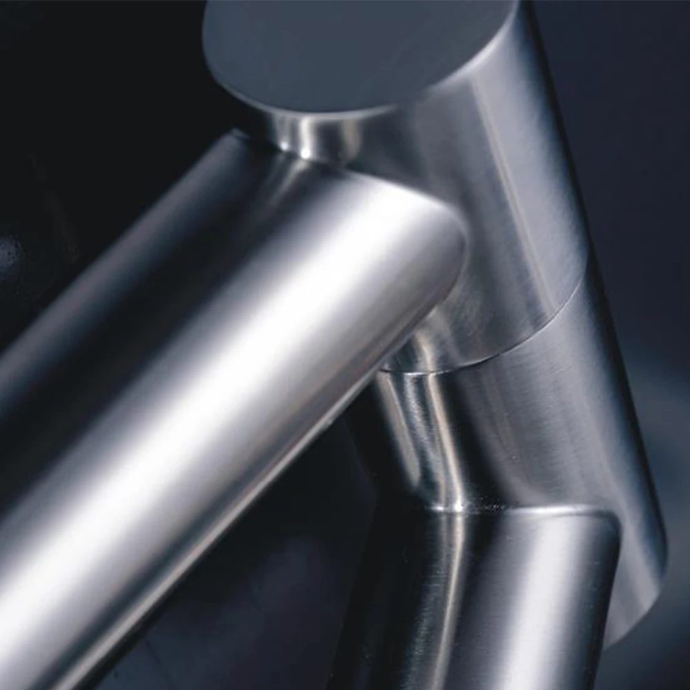 

304 Stainless Steel Lead-free Folding Kitchen Faucet Mixer 360 Degree Swivel Single Handle Nickel Kitchen Sink basin Taps