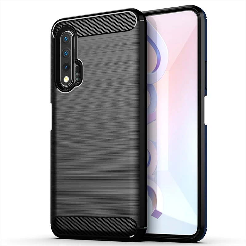Чехол для Huawei Nova 6 Силиконовый прочный бронированный мягкий чехол накладка 5G SE