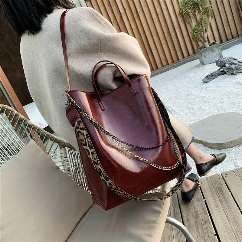 Винтажные Сумки из искусственной кожи большие женские ручные сумки для покупок