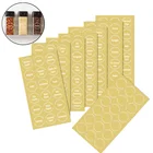 8 лист 144 шт Кухня бутылка для банок контейнер этикетка различных Еда этикетка прозрачные наклейки на может коробка для хранения Пункт Mark специй наклейки