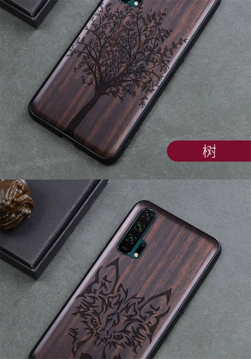 Чехол Honor 20 Pro черное дерево чехол для huawei Honor 20 резной ТПУ бампер Деревянный чехол для huawei Honor 20 Pro