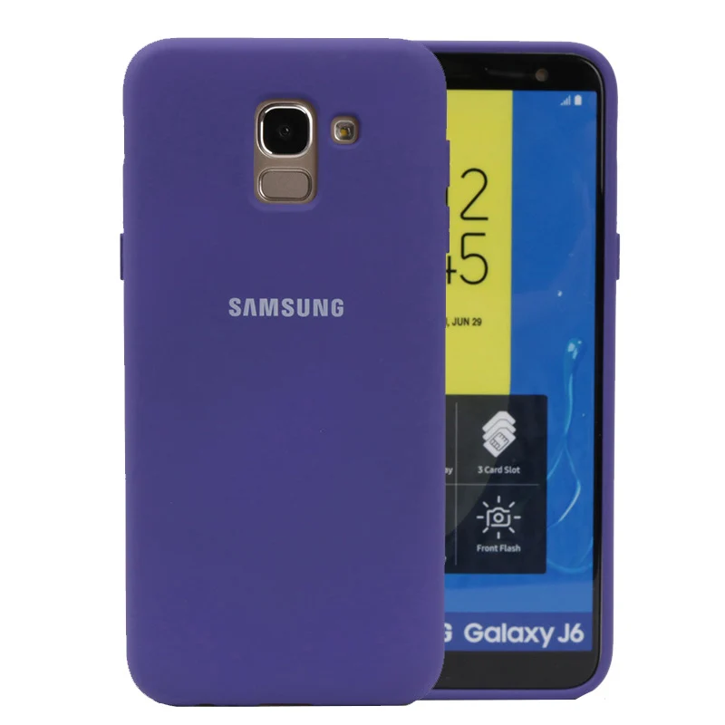Чехол для Samsung Galaxy J6 2018 чехол J600 J600F мягкая задняя крышка из жидкого силикона Plus J610F