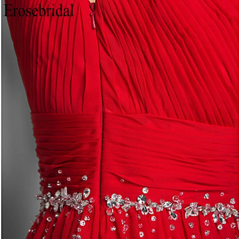 Erosebridal красное вечернее платье на одно плечо длинное формальное для женщин с