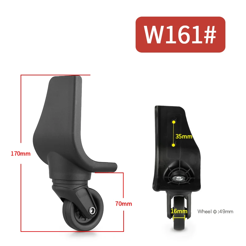 High-quality Cloth Box Luggage Accessories Maintenance and Replacement Luggage Wheel Caster Wear Muted Shock Accessories Wheels