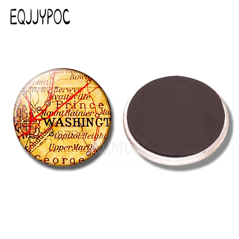 PACK OF 3 Нью-Йорк Манхэттен карта Статуя Свободы магниты на холодильник Бруклинский мост путешествия 30 мм магниты на холодильник города туристический сувенир - Цвет: PACK OF 3