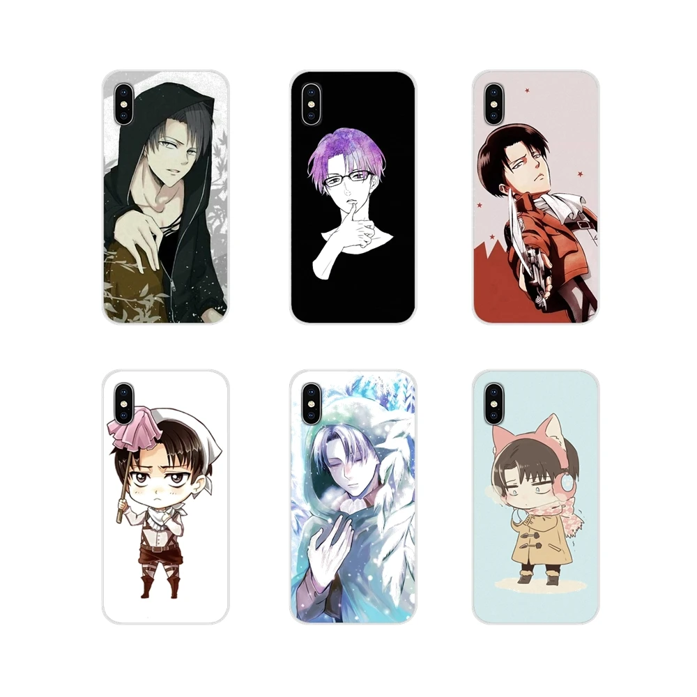 Чехол для телефона с рисунком из аниме атака на Титанов Леви Акерман Apple iPhone X XR XS 11