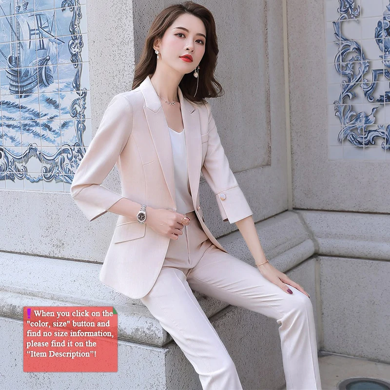 Комплект из 2 предметов брючный костюм рукав три четверти блейзер с брюками