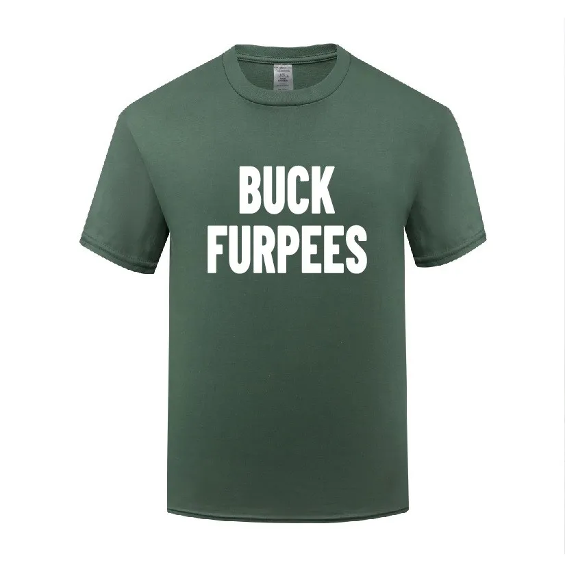 Забавная хлопковая Футболка Buck Furpees, дизайнерские мужские летние футболки с круглым вырезом и коротким рукавом