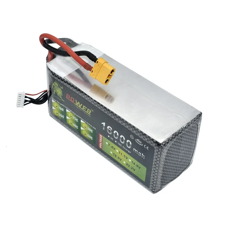 Предотвращение столкновений 2s 3s 4s 6s 16000mah MAX 60C 7 4 v 11 1 14 8 22 2 аккумуляторная батарея