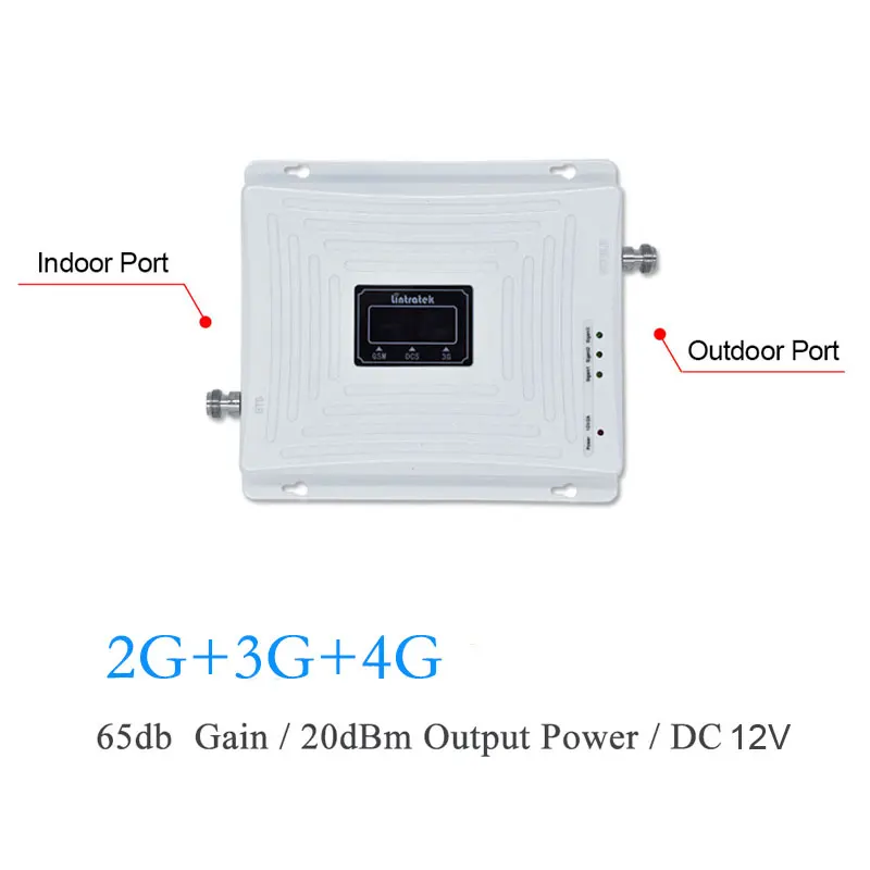 Lintratek 2G 3G 4G 900 2100 1800mhz 2600mhz 4g Сотовый усилитель трехдиапазонный сотовый телефон GSM