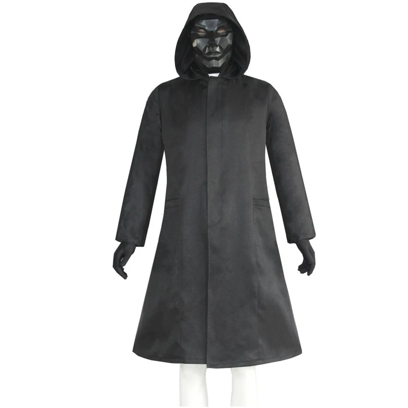 Костюм для косплея начальника игры кальмар комплект униформы злодея фронта