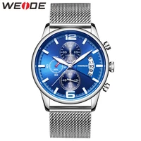 weide watch for men clock calendar stainless steel relogio masculino men quartz wristwatches gifts for men