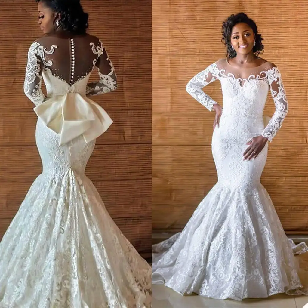 

Vestido De Novia Сексуальная Иллюзия вырезом детское платье силуэта «русалка» свадебное платье, просвечивающей спиной кружева свадебное платье с ...