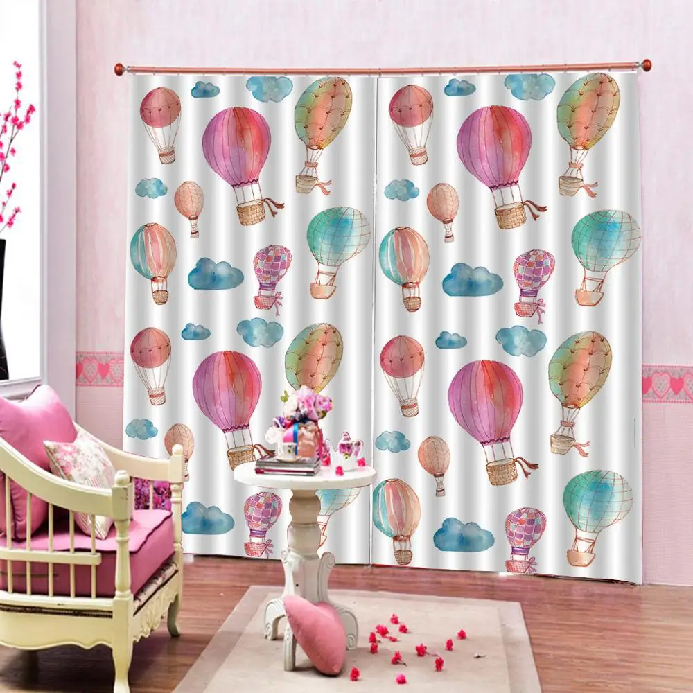 3D мультфильм детская комната пейзаж Декор шторы Романтический Прекрасный