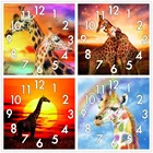 Полноформатная алмазная живопись Dpsprue, вышивка крестиком с часовым механизмом, мозаика 5D сделай сам, квадратная, круглая, с животными, оленями, 3d вышивка, подарок