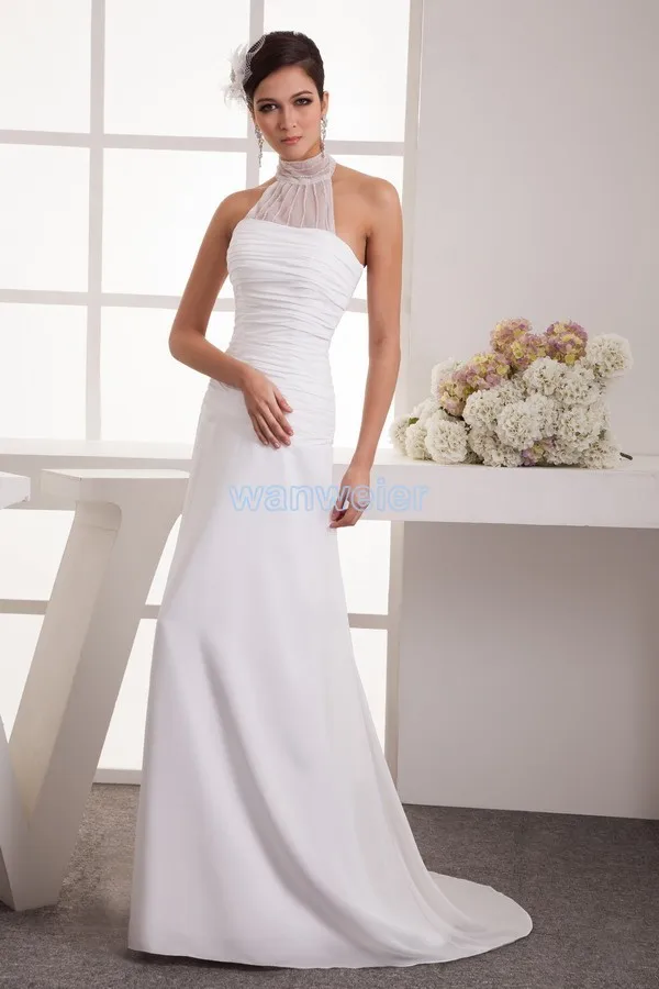 Бесплатная доставка 2016 Формальные платья белый длинный новый дизайн распродажа