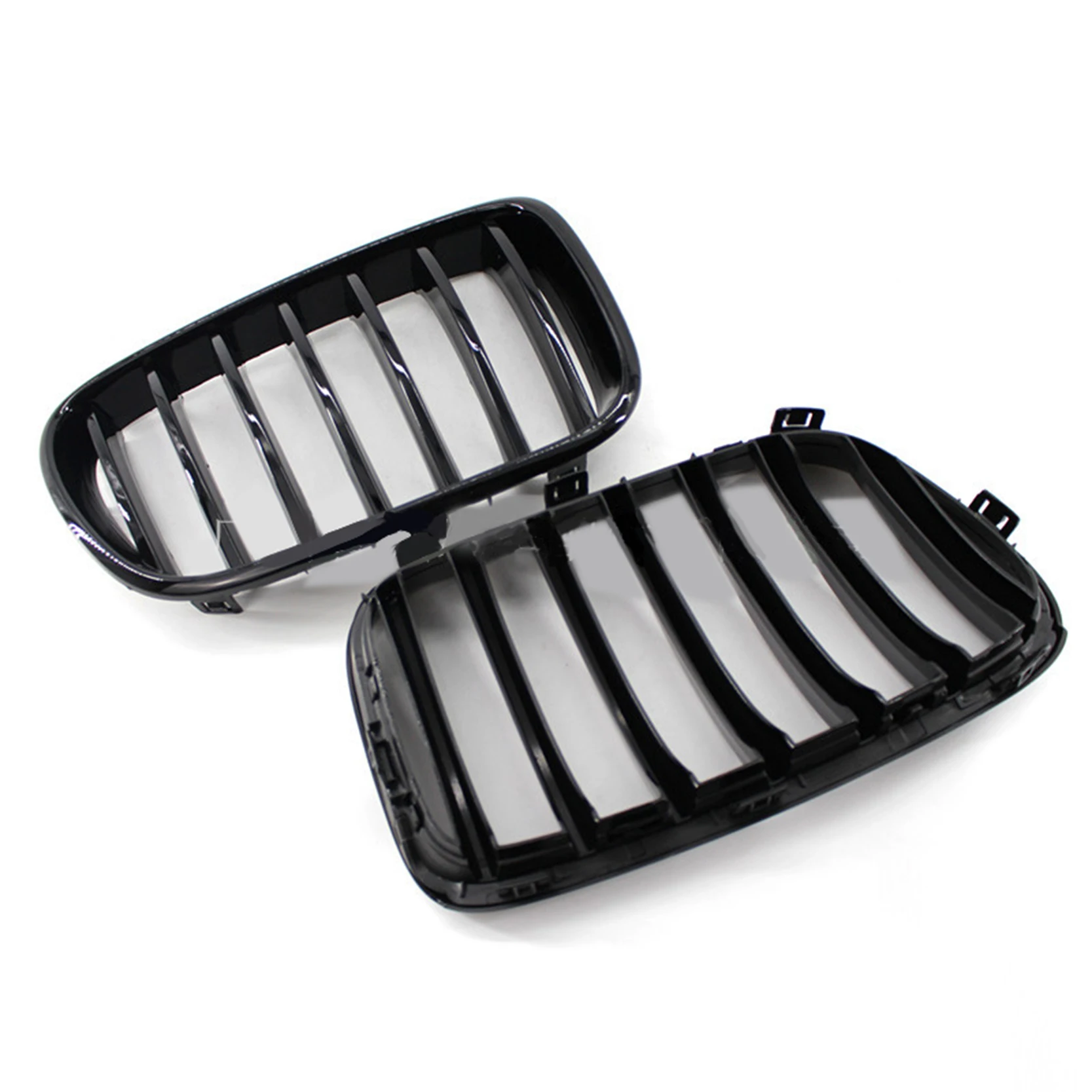 Глянцевый матовый черный красочный M Стиль ABS одна планка автомобильный передний