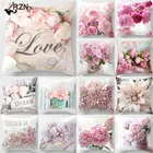 Чехол в скандинавском стиле, 45*45 см, искусственная Роза, украшение для дома, свадьбы, диванная подушка для дивана, кровати, автомобиля, подушка, чехол 40827